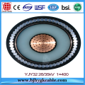 Cable blindado aislado XLPE de 6KV con conductor de cobre