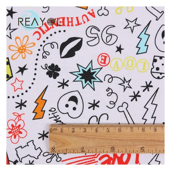 Factory Price 95% Cotton 5% Spandex Knitted Fabric for Bed Sheets in Roll - Children's Fabric