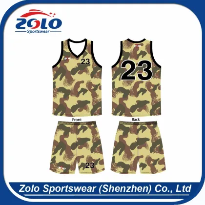 Factory direct supplier customized embroidered basketball uniform