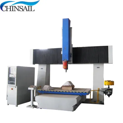CHINSAIL 5 Axis CNC Router 1530 with 360 Degree Rotate Spindle