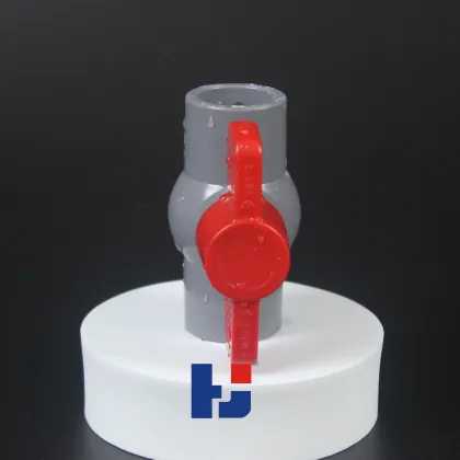 HJ Brand Compact Ball Valve: ASTM SCH40, 1/2\" PVC Ball Valve