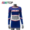 Egyedi kék cheer tánc jelmezek