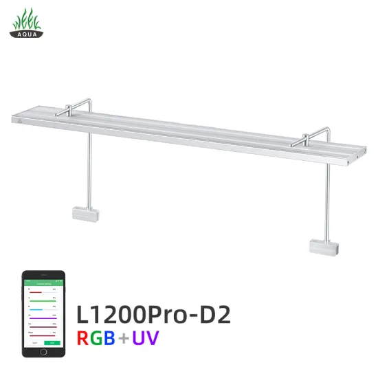 Full Spectrum WRGB UV LED Grow Light for Fish Aquarium Tanks (12-55 inches)