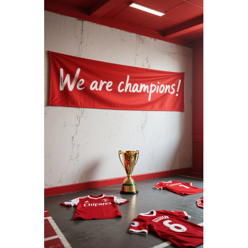 Large Red Banners for Marketing