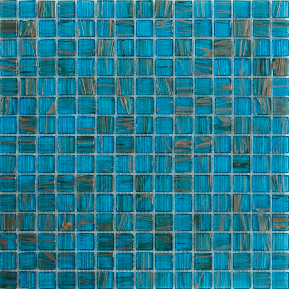 Stained Blue Mirror Glass Mosaic Flooring Pool Tiles