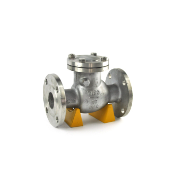 gas oil medium wafer type cast iron material non-return flap type check valve