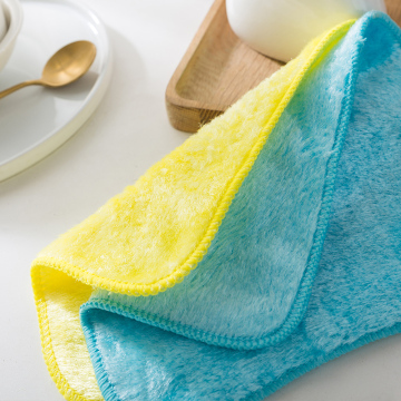 Oil resistant dish cloth Quick Dry & Lint Free Rags for Cleaning and Housekeeping Streak Free Cleaning Cloths yellow blue