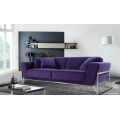 Fioletowa aksamitna sofa nowe sofy modowe