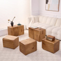 square solid wood coffee table