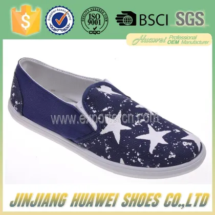 2016 Fashion Men canvas shoes with star pattern