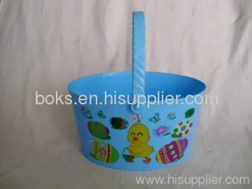 Custom Plastic Easter Bucket With Handle 