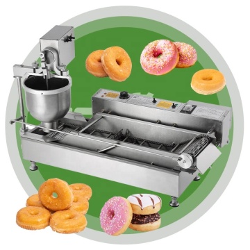 Vollautomatische hochwertige Mini-Handelsgas-Gas-Donut-Glazer-Frittiermaschine