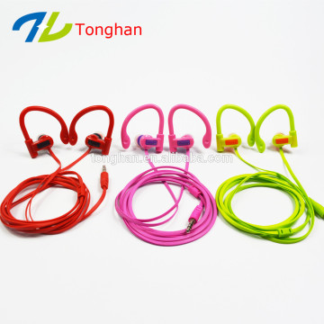 Ear hook in ear earphones OEM color noise cancelling earphones for Christmas gift