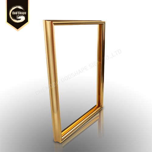 Espelho Dourado De Alumínio Pôster Moldura De Foto
