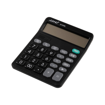 838 dual power solar button office business calculator
