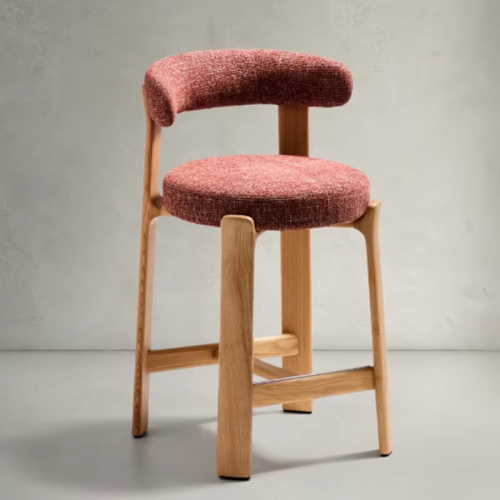 Tabouret de bar en bois massif pour salle à manger à la maison