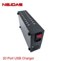 20 порт для многопоторонных устройств USB -зарядного устройства