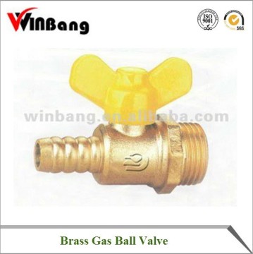 Male Threaded Brass Ball Valve With Butterfly Handle