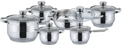 Economic metal 12pcs kitchenware set