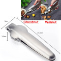 New Stainless Steel Walnut Opener 2 in 1 Quick Chestnut Clip Plier Sheller Chestnut Nut Cracker Multifunctional Kitchen Tools