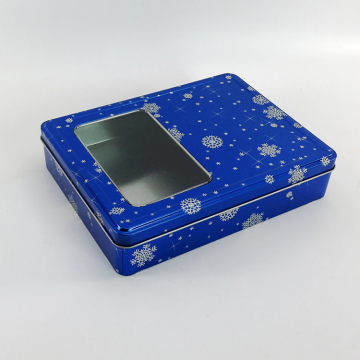 Custom Rectangular Metal Christmas Candy Tinchocolate Tin Box