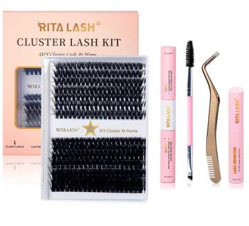 Kit di ciglia Ritalash 168 PC: legame, sigillo, mascara, pennello, colla e rimozione