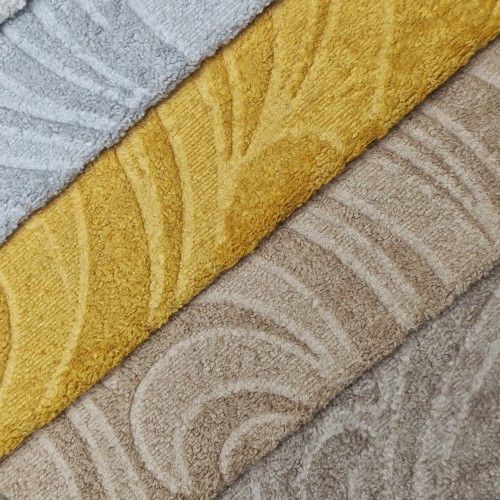 Tecido macio de estofamento de veludo em relevo 300G para sofá