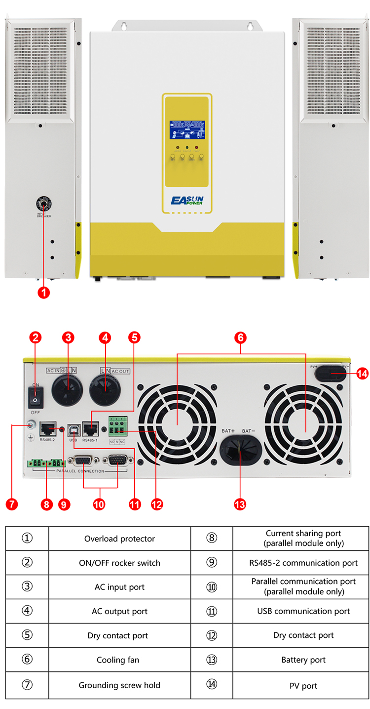 5600w/6000w Solar Hybrid Inverter