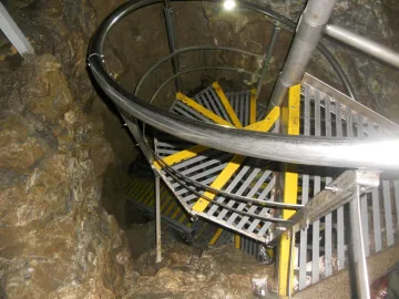 Steel Structure Construction Shaft Stairs