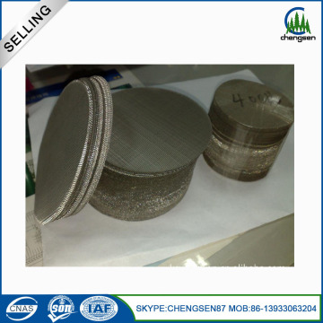 90mm 316l porous stainless steel filter disc