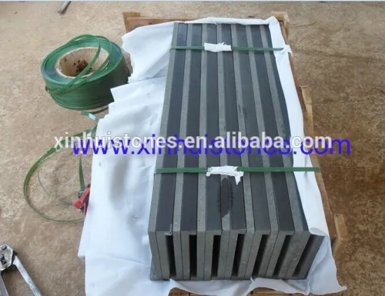 honed finished volcanic lava basalt stone for step