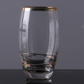 Gold Rim Drinking Stemless Wine Glasses