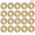 20pcs 35mm Heart Binder Rings Mushroom Hole Loose Leaf Notebook Notepad Binding Plastic Disc Buckle Hoop