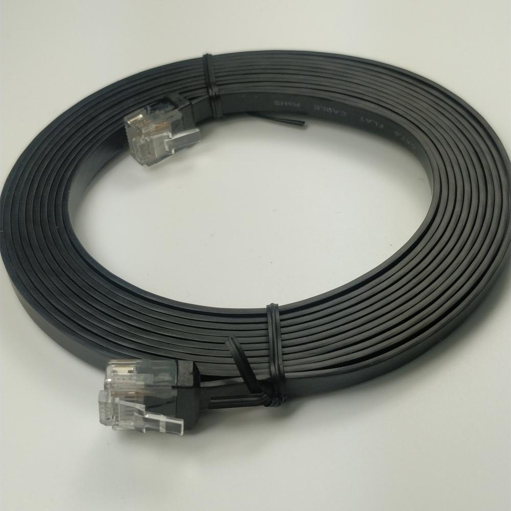 Cat6 platte patchkabel met korte behuizing