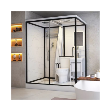 Complete Shower Room: Luxury Portable Bathroom Pod - All-In-One Prefabricated Shower Room with Bluetooth