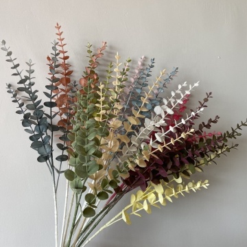Wholesale YAYUN W-3125 Home Decoration Artificial Eucalyptus Leaves