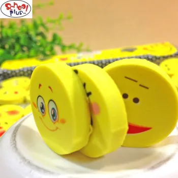 Smile face shaped eraser expression eraser