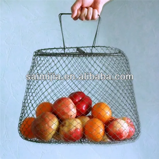 fruit used metal mesh baskets