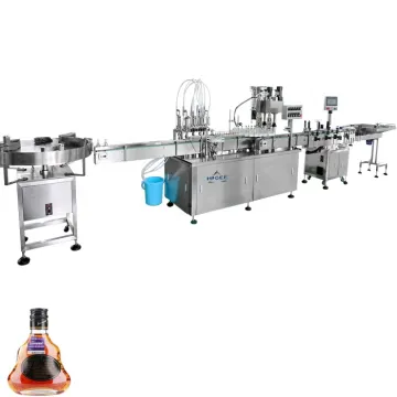 Mini Bottle Filling Capping and Labeling Machine Line for Liquor Bottles (Vodka, Whiskey, Gin)