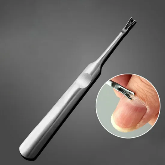 1pc portable Stainless steel Cuticle Pusher Trimmer Remover Finger Dead Skin Pedicure Nail Art Health Tools