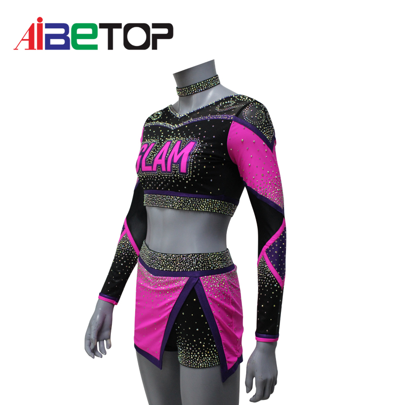 Custom Long Sleeve Cheerleading Uniforms4