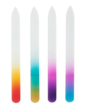 4pcs Nail File Polish Glass Rubbing Nail Art Burnishing Stick Manicure Grinding Strip