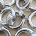Galvanized steel eyebolts with nuts