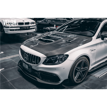 ABS ABS ABRAJE DE FIBRA DEL COBONO SPOILER PARA MERCEDES W205 C63 CUPE