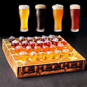 The Tavern Drinking Game, Novelty Polyhedral Beer Dice Set for Drinking Game