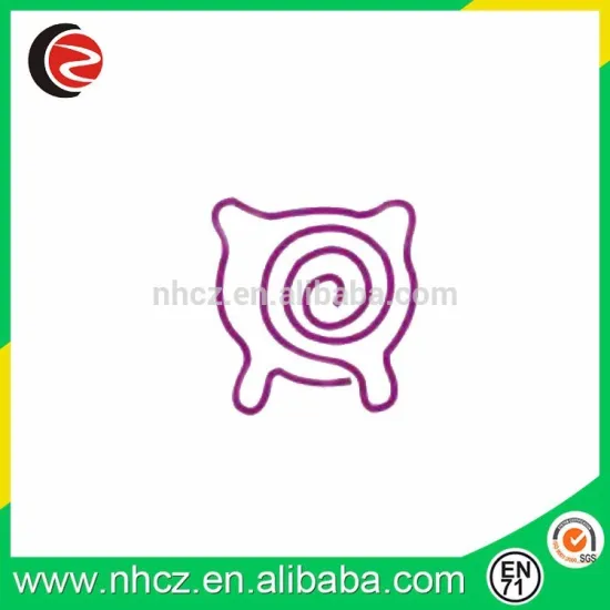 Nickle Snail Metal Paper Clips