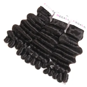 Double Drawn Funmi Curl Human Hair Bundles With Closure Top Quality Unprocessed Virgin Brazilian Human Hair Weft