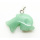 Pendentif Aventurine en forme de dauphin vert