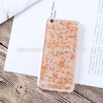Leaf foil flake Soft transparent TPU mobile phone shell for iPhone