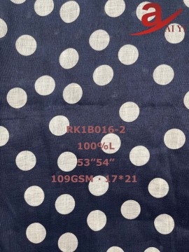 Tessuto di lino al 100% premium con stampe uniche